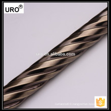 URO factory curtain rod wholesale, curtain rod diy, twist curtain rod